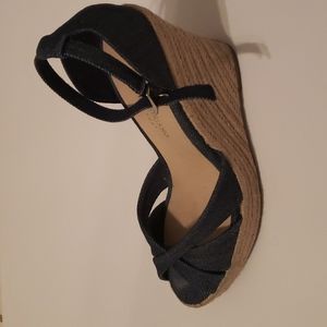 Denim wedges size 6